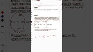 Limitations of Williamson ethers synthesis [upl. by Kaia]