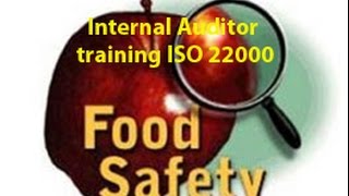 ISO 22000 Internal Auditor Training  ISO 220002018  food safety auditor  FSMS internal auditor [upl. by Atalanti]