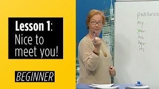 Beginner Levels  Lesson 1 Nice To Meet You [upl. by Latif]