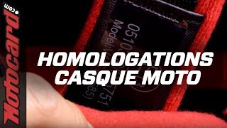 Casque moto HOMOLOGUÉ  Quelles sont les normes  🧐 [upl. by Adnauqaj]