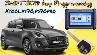 SWIFT 2019 AKL KEY PROGRAMMING FREE PINCODE XTOOL XT70PS70PRO [upl. by Hairahs108]