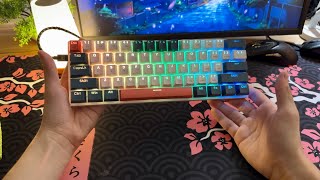 Esse Teclado Mecânico é bem Barato e entrega Muito  Machenike K500 B61 [upl. by Ateloiv402]