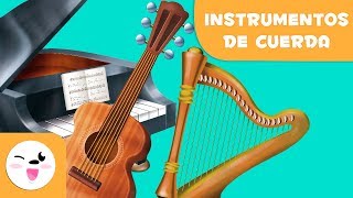 INSTRUMENTOS MUSICALES en ESPAÑOL para niños  Vídeos educativos [upl. by Di977]