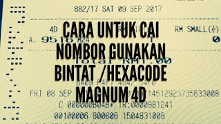 4D Predictions  Magnum 4d Winning Tips and Forecast  Cara Cai Gunakan Kod Bintat Atau Hexacode [upl. by Wilbert]