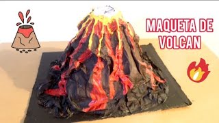 MAQUETA DE UN VOLCÁN CON BOTELLA DE PLÁSTICO 🌋💥 [upl. by Alag]