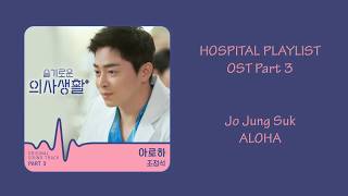 Hospital Playlist Ost Part 3  JO Jung Suk ALOHA HanRomEng Lyrics [upl. by Ahselak]