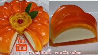 GELATINA FLOTATINA CON QUESO CREMA [upl. by Nobie]