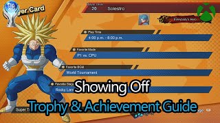 Showing Off Trophy amp Achievement Guide Dragon Ball Sparking Zero [upl. by Iaht44]