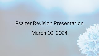 Psalter Revision Presentation [upl. by Raybourne]