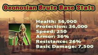 Geonosian Brutes Stats and Mod Impact [upl. by Goebel436]