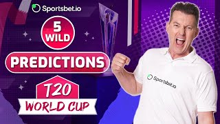 MY 5 WILD PREDICTIONS I T20 WORLD CUP I SPORTSBET [upl. by Atteram]