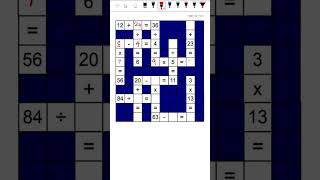 Maths Crossword  Puzzle  Fun Math [upl. by Dorfman]