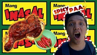 Mang Inasal Unli Rice Challenge  Super Spicy [upl. by Yedsnil]