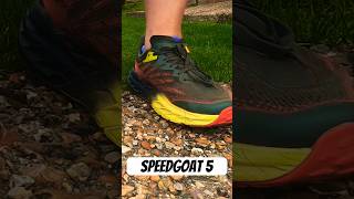 HOKA SPEEDGOAT 5 REVIEW  Trail Shoe  shorts hoka speedgoat5 runningshoes running [upl. by Nivag498]