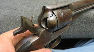 ANTIQUE REMINGTON MODEL 1875 SINGLE ACTION ARMY REVOLVER [upl. by Orvas635]