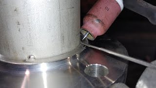 Another way to learn stainless pipe TIG welding to ANSI flange [upl. by Horatio]