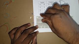 04 X OR Gate Truth Table Varification using ic 7486 xorgate logicgates digitalelectronics ict [upl. by Ennairac]