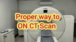 जानो कैसे ON करते हैं CT Scan Machine Siemens 32 slice को  How to ON CT Scan Machine ct trending [upl. by Airuam771]