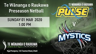 Pulse v Mystics Preseason Tournament Game 11  Netball  Sky Sport [upl. by Illona]