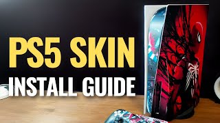 How to Apply PS5 Skins and Wraps Vinyl to Side Panels amp Front Cover [upl. by Eikin]