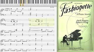 Fashionette by Jack Glogau amp Robert King 1928 Novelty piano [upl. by Minni]