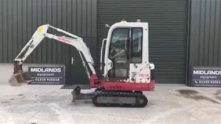 Takeuchi TB016 mini digger test demo [upl. by Dosh]