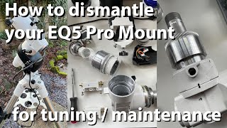 SkyWatcher EQ5 Pro Mount Maintenance  Part 1 of 2 disassembly in 20 minutes [upl. by Trent]