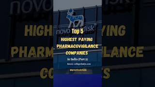 Top 5 HIGHEST Paying pharmacovigilance Companies in India PART 2 iqvia parexel pharmajobs shorts [upl. by Worra367]