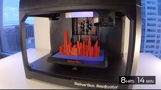 MakerBot Time lapse  NYC Skyline [upl. by Marthena]