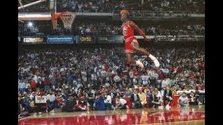 Michael Jordan Dunks from Free throw line 1987 [upl. by Chae442]