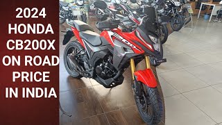 New 2024 Honda CB 200X On Road Price In India [upl. by Ebby886]