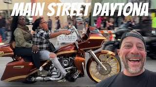 Crazy Main Street Daytona Bike Week  Uncut [upl. by Einnij841]