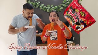 EATING The worlds Spiciest Ramen Noodles  Challenge [upl. by Mcferren633]