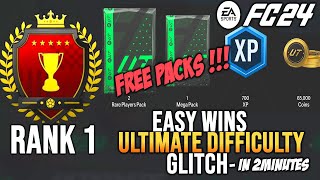 FC 24  Ultimate Squad Battles Glitch  GET FREE RANK 1 REWARDS EASY 100kMUST DO BEFORE PATCH [upl. by Nireil]