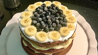 Muzlu Pasta Tarifi 🍌🎂 Banana Cake Recipe [upl. by Etnoj]