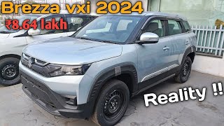 ₹864 lakh  Reality ❣️  maruti suzuki brezza vxi 2024 [upl. by Nuhsyar]