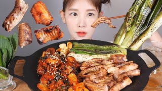 꼼장어 구이 반반으로 부탁해여 먹방 Grilled Hagfish eating showmukbang korean food [upl. by Narmak]