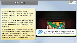 Visible Rays  Electromagnetic Waves  Physics  Class 12th  iPrep [upl. by Adnamaa926]