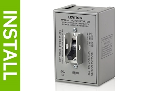 How to Install a Leviton Motor Starter Switch and Motor Starter Box [upl. by Cilla647]