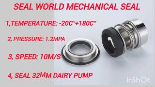 Mechanical Seal Alfa Lawal Pump Mechanical Seal Fristam Pump Seal World Mechanical Seal [upl. by Ecertak]