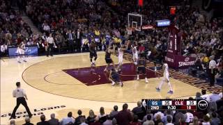 Andre Iguodala drops Matthew Dellavedova with crossover Warriors at Cavaliers [upl. by Wahs]