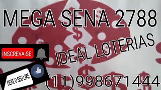 Dicas e analises mega sena 2788 [upl. by Pubilis]