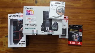 Canon 80d Unboxing amp Handson Review  Best Camera Setup for Youtube Videos  BikingTech [upl. by Colston]