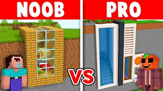 Casa en Montaña de Noob Vs Pro en Minecraft [upl. by Conard462]