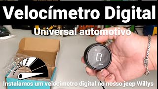 Velocímetro Digital automotivo universal  Fácil instalação  E muito eficiente  Vale apena [upl. by Flin24]