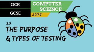 77 OCR GCSE J277 23 The purpose amp types of testing [upl. by Eleda458]