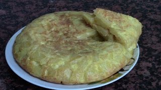 TORTILLA DE PATATAS ESPAÑOLA 👩‍🍳 recetas de cocina faciles rapidas y economicas de hacer  comidas [upl. by Hiroshi]