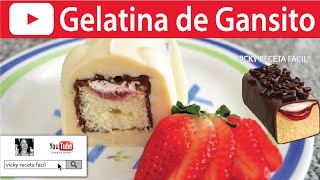 GELATINA DE GANSITO  VickyRecetaFacil [upl. by Addiego]