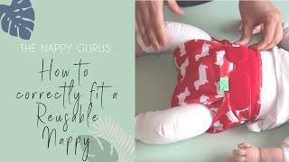 How to correctly fit a Reusable Nappy  The Nappy Gurus [upl. by Nnylsoj]