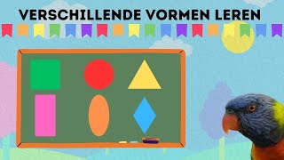 Vormen Leren Nederlands 🟦🟢🔺🔶 Educatieve Video Voor Peuters en Kleuters [upl. by Eizzo]